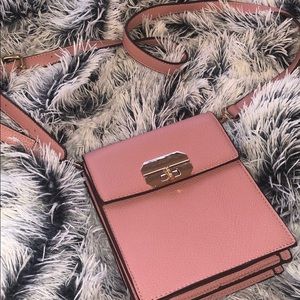 Pink crossbody bag
